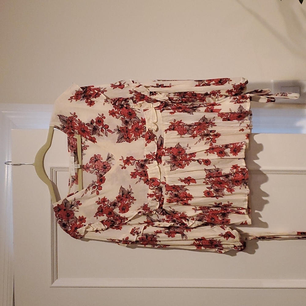Eri and Ali boho floral print top